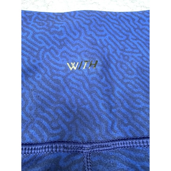 WITH For Peloton Black History Month Crop Leggings Blue Size XS High Rise - Picture 7 of 9
